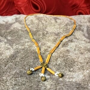 ❤5 for 35❤  Long Vintage Wooden Necklace